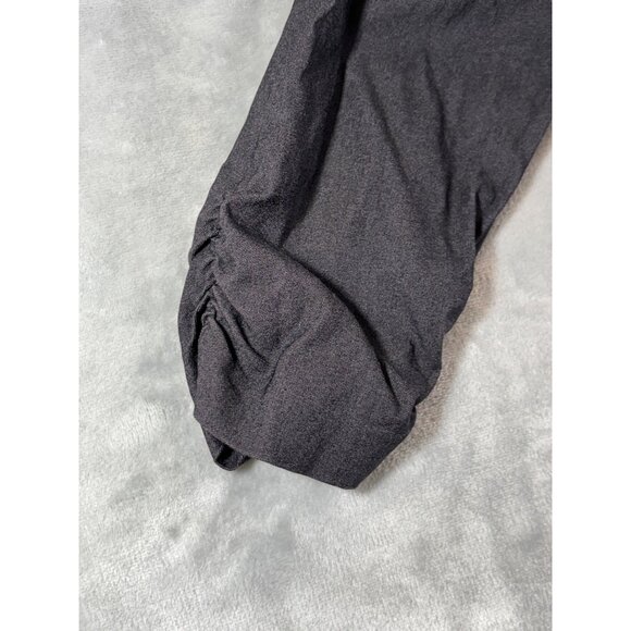 Soho Apparel LTD Jacket Women's Medium black blazer 3/4 Ruched sleeves - Picture 7 of 7